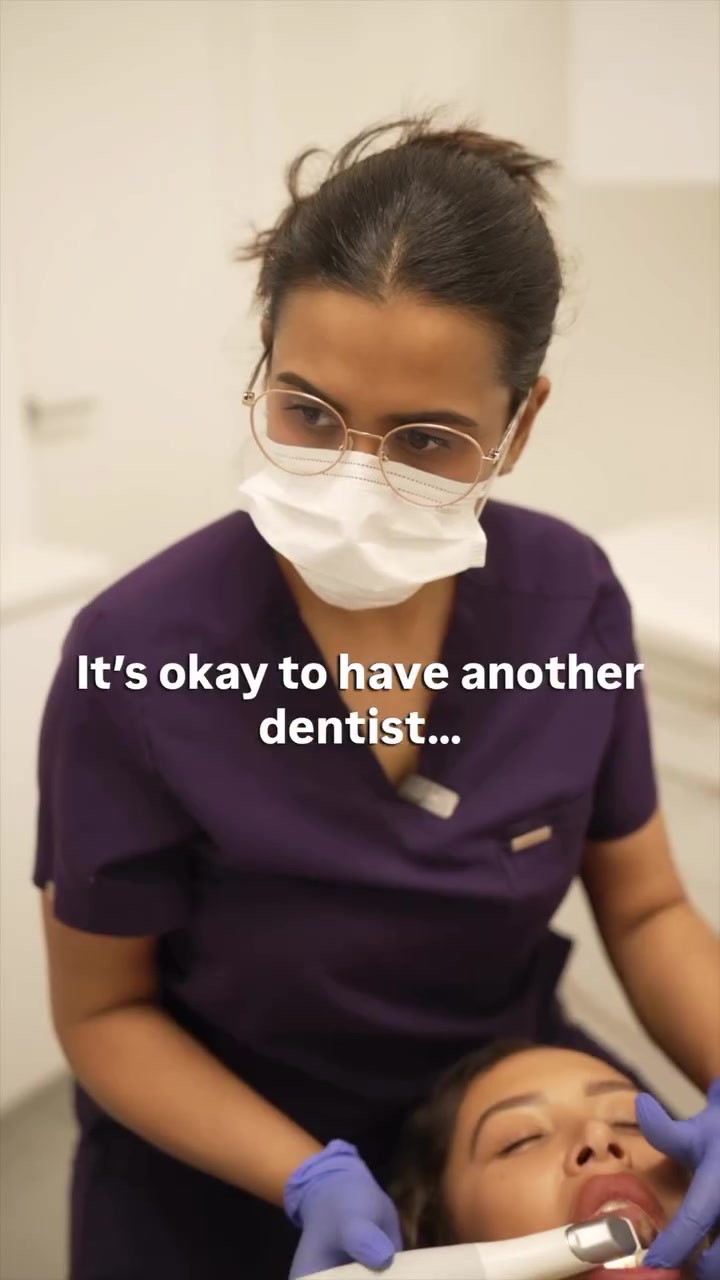 Dr Sanyukta treating a patient at Blue Light Dental