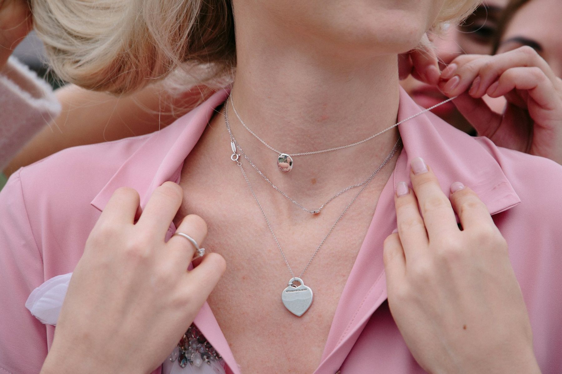 Close-up of the neck and décolletage, an area that can show signs of ageing as early as the face