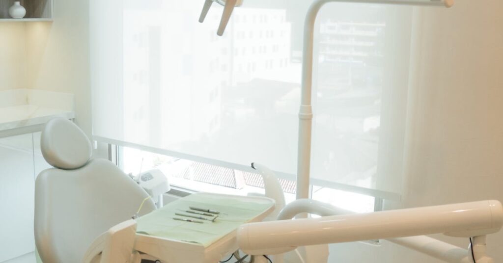 Modern dental office with state-of-the-art chair — qualities to look for in a new dentist