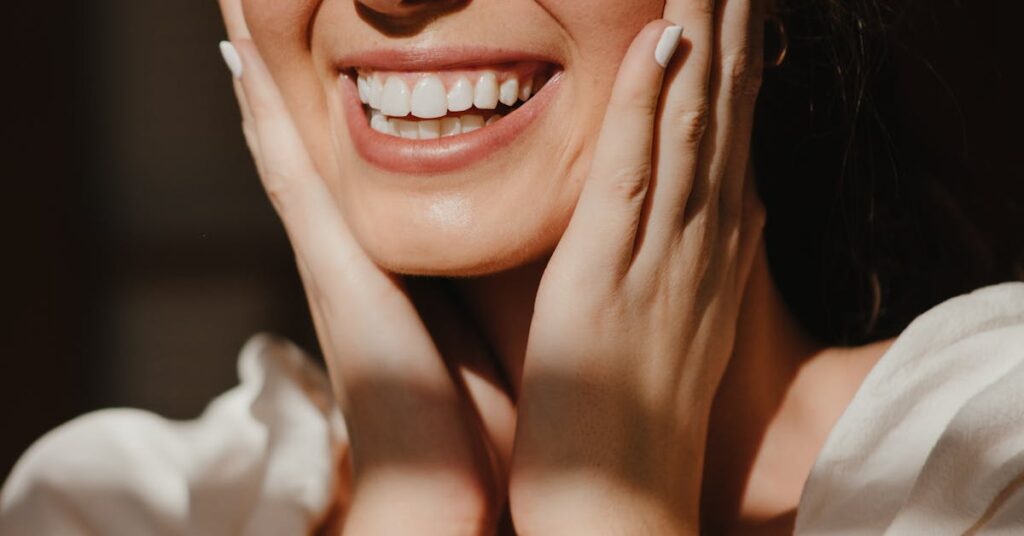 Close-up of a confident smile — solutions for straightening teeth in London