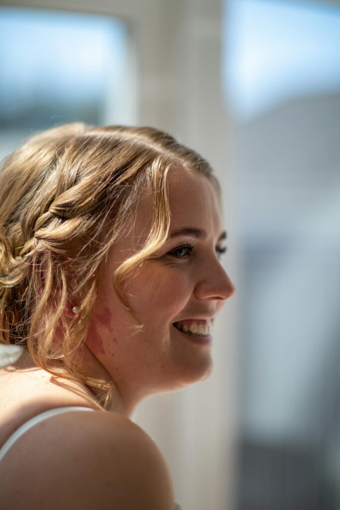 Close-up of a confident smile with bright, even teeth — illustrating professional teeth whitening Archway patients can expect at Blue Light Dental.